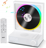 Odtwarzacz CD Stacjonarny Bluetooth Głośnik MP3 LED PREZENT Konwerter Pilot