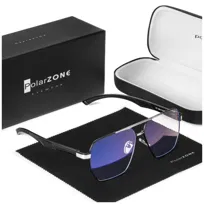 Okulary do komputera z filtrem światła niebieskiego zerówki męskie - PZ-120K-4