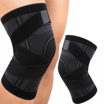 Opaska Stabilizator Ściągacz na Kolano Orteza ze Wsparcie Rzepki Rozmiar L. Regulowana opaska kompresyjna na rzepy na lewą i prawą nogę (42-47cm). Oddychająca tkanina CE na trening i ból stawów. Wróć do sprawności bez bólu!