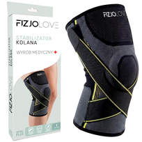 ORTEZA KOLANA STABILIZATOR WSPARCIEM RZEPKI OPASKA NA KOLANO ELASTYCZNA XL FIZJOLOVE