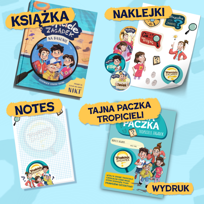 Pakiet Nowy Tropiciel - Tropiciele Zagadek TOM1 + akcesoria detektywa