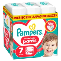 Pampers Active Baby pieluchomajtki rozmiar 7, 108 szt