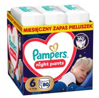 Pampers Night pieluchomajtki rozmiar 6, 80 szt.