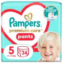 Pampers Premium Care Pants Pieluchomajtki, rozmiar 5, 34 szt. (11-17 kg)