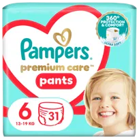 Pampers Premium Care Pants Pieluchomajtki, rozmiar 6, 31 szt. (13-19 kg)