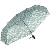 Parasol ciemnozielony w serca damski półautomat