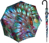 Parasol długi Doppler Fiber Flex Imperial Satin - Pavone