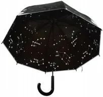 Parasol Parasolka Czarny Konstelacje Gwiazd Niebo Kosmos