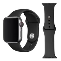 Pasek do Apple Watch 42 44 45 49mm silikonowy opaska bransoleta czarny