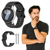 Pasek do Samsung Galaxy Watch 4 5 6 7 40/44/45/46/47mm S/M/L czarny 20mm