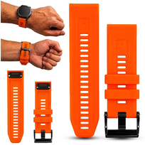 Pasek do Zegarka Opaska Smartwatcha Garmin QuickFit Pomarańczowy 26 mm