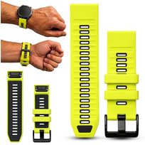 Pasek do Zegarka Opaska Smartwatcha Garmin QuickFit Żółto-Czarny 26 mm