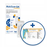 Paski ketonowe MultiSure GK dieta keto 10 szt + GRATIS Test covid-19