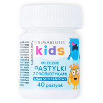 PASTYLKI MLECZNE Z PROBIOTYKAMI O SMAKU ŚMIETANKOWYM PRIMABIOTIC 40 szt. PRIMABIOTIC