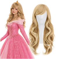 PERUKA DAMSKA WŁOSY DŁUGIE BLOND BLONDYNKA COSPLAY PRZEBRANIE 65CM W4