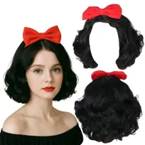 Peruka Wig Włosy Królewna Śnieżka Kostium Cosplay