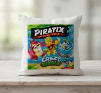 Piratix Crazy Jungle Island Bajka Poduszka Poszewka na Poduszkę Nadruk
