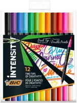 Pisaki dwustronne 12 sztuk, Intensity Classic Dual Tip, BIC