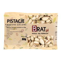 Pistacje Prażone Solone Zestaw 80G Orzechy Pistacjowe Brat