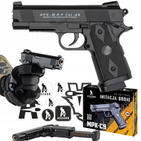 PISTOLET METALOWY na kulki plastikowe ciężki REPLIKA COLT C9 +
