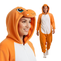 Piżama Onesie Kigurumi Kostium Przebranie Pokemon Charmander XXL: 185-195cm nerd hunters