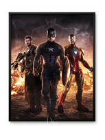 Plakat Avengers Endgame - Heroic Trio A2 420x594 laminowany