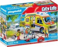 PLAYMOBIL, Karetka pogotowia ze światłem i dźwiękiem, 71202