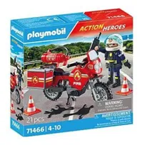 PLAYMOBIL Motocykl straży pożarnej na miejscu wypadku 71466