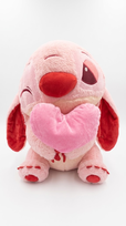 PLUSZOWA PRZYTULANKA RÓŻOWY STWOREK STITCH Z SERCEM MASKOTKA 35 CM