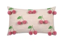 Poduszka ozdobna w wiśnie, CHERRIES, 30 x 50 cm