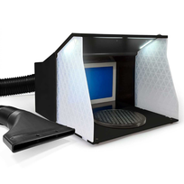 Portable Airbrush Spray Booth – Składana Kabina Wyciągowa z Oświetleniem LED Green Stuff World