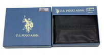 Portfel męski skórzany Czarny poziomy skóra U.S. Polo Assn. ABPE7033AZ U.S. Polo Assn.