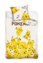 POŚCIEL DZIECIĘCA BAWEŁNIANA 140x200 POKEMON PIKACHU PIKACZU DLA DZIECKA