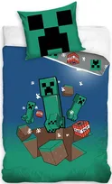 Pościel Minecraft Creeper TNT 135x200 80x80 Licencyjna dla Dziecka Gracza