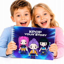 Prezent dla Dziecka K-POP Demon Hunters Książka Rzepy Busy book Montessori