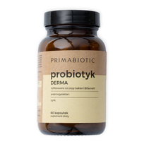 PROBIOTYK DERMA PRIMABIOTIC Skóra Włosy Paznokcie Cynk Prebiotyk 60 kaps. PRIMABIOTIC