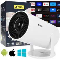 Projektor Rzutnik Multimedialny Android Tv Wifi Hd Smart Głośnik Obrotowy