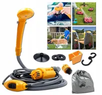 Prysznic Turystyczny Ogrodowy Przenośny Pod Namiot Kempingowy 12V Camping