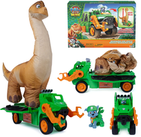 Psi Patrol I Dinozaury Megasaurus Dino Nadmuchiwany Vehicle 76 Cm + Rocky Pojazd Figurka
