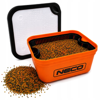 PUDEŁKO pojemnik DO MOCZENIA namaczania PELLETU neco 1,7L 16x16x6,5cm SITKO Neco