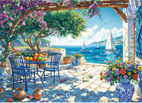 Puzzle 1000 elementów Summer Coast dla dorosłych i dzieci 70x50 cm