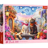 Puzzle, Trefl, Zakochane mruczki, 500 el.