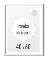 Ramka 40x60 cm Ramki 60x40 biała na zdjęcia foto