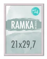 RAMKA NA ZDJĘCIA 21x30 A4 RAMKI NA ZDJĘCIA ZDJĘCIE 21x29,7 PUDROWY FIOLET
