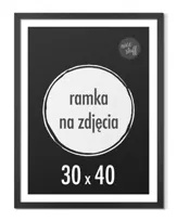 Ramka na zdjęcia 30x40 cm Ramki foto 40x30 czarna