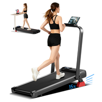 ROBORE U18F bieżnia domowa składana z ręcznym nachyleniem 15% silnik 2,5 KM cicha <45 dB max 136 kg 10,5 km/h potrójna amortyzacja