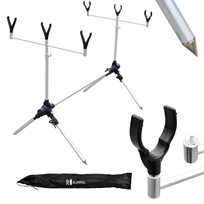 rod pod STANOWISKO KARPIOWE STOJAK na 3 WĘDKI ROD POD + widełki Rumpol