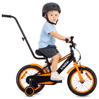 Rower dla chłopca 14 cali Tracker bike neon pomarańczowy
