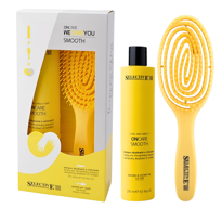 Selective ZESTAW We Care You BOX Smooth Szampon wzmacniający 275ml + Szczotka spiralna