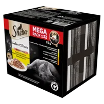 SHEBA Select Slices mokra karma dla kota drobiowe smaki w sosie 32x85 g